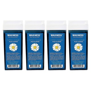 Waxness Azulene Soft Wax Cartridge 3.38oz / 100g Pack of 4