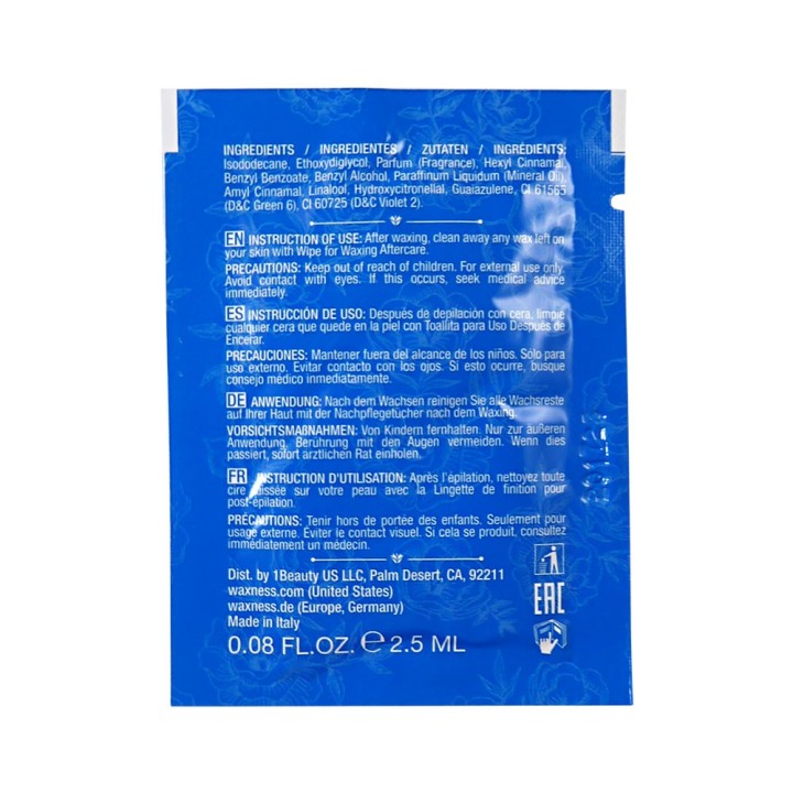 Waxness Azulene After Waxing Finishing Wipes pack of 10