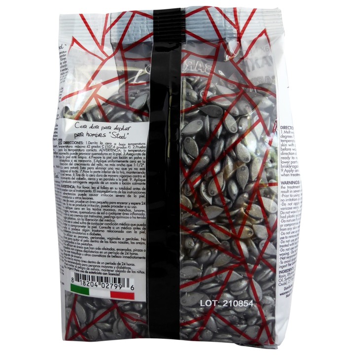 Waxness Barbero Hard Wax Steel for Men 1.1 LB / 17.6 OZ