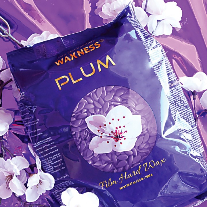 Waxness Plum Film Hard Wax Beads 2.2 Lb / 1 Kg