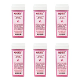 Waxness Rose Soft Wax Cartridge 3.38 oz 100 g Pack of 6