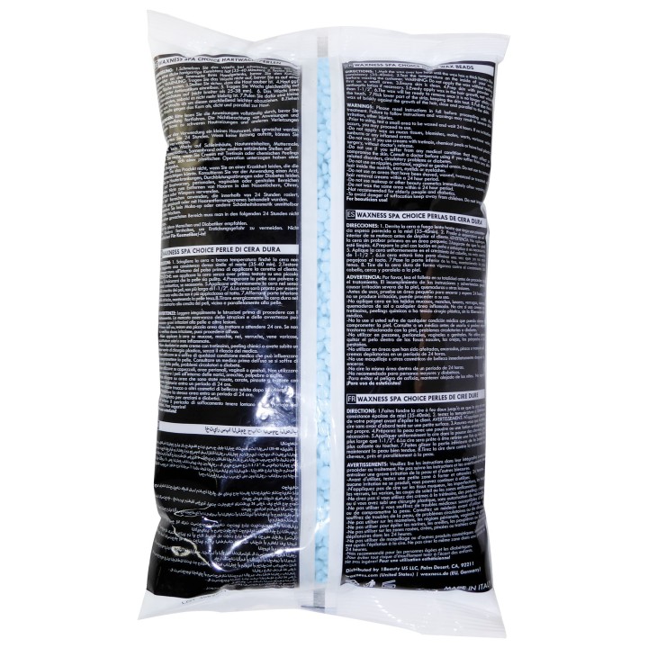 Waxness Spa Choice Rosin Free Multidirectional Baby Blue 2.2 lb / 1 kg Bulk Pack of 12