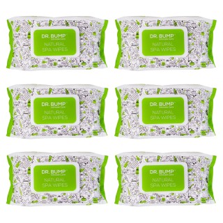 Dr. Bump Intimate Care Natural Spa Wipes with Tea Tree and Manuka Honey 80 pcs - Pack of 6