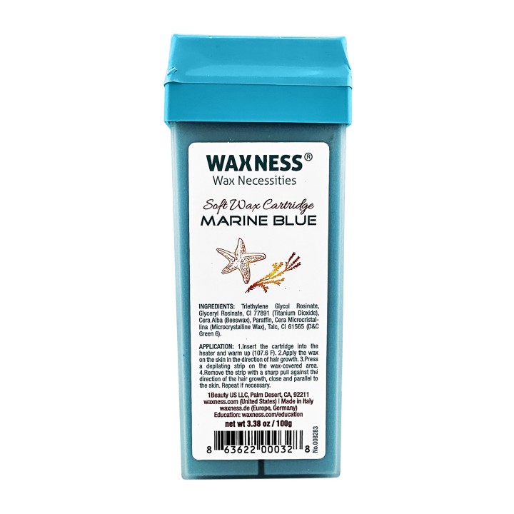 Waxness Marine Blue Soft Wax Cartridge 3.38oz / 100g Pack of 4