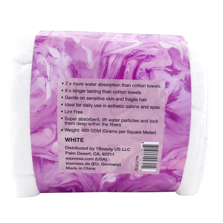Premium Soft Thick Extra Absorbent Microfiber Cosmetic Towel 16” X 29” 400 GSM White, Pack of 10