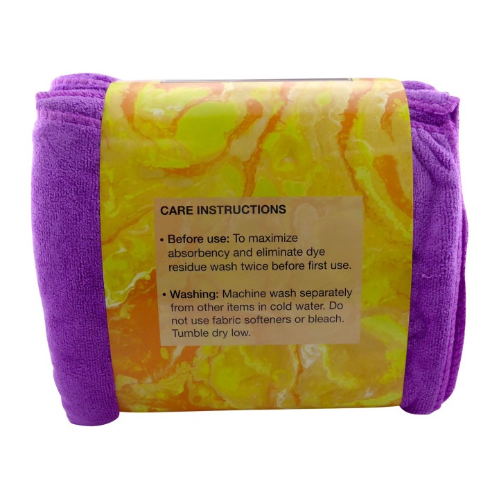 Premium Soft Thick Extra Absorbent Microfiber Cosmetic Towel 16” X 29” 400 GSM Purple, Pack of 10
