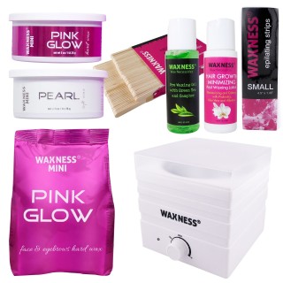 Face / Eyebrows Waxing Kit with Mini W-Cube White