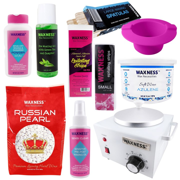 Student Complete Waxing Kit with White Warmer Elite Series