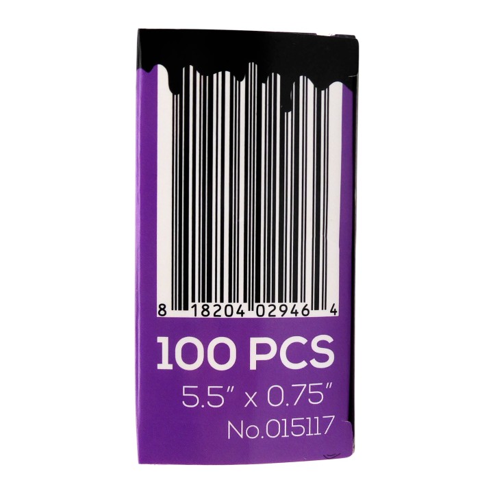 Waxness Body Waxing Wooden Angled Spatula Applicator 100pk Pack of 5