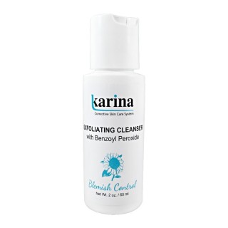 Karina Exfoliating Cleanser with Benzoyl Peroxide 2 oz