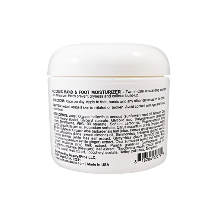 Karina Glycolic Hand and Foot Moisturizer 4 oz
