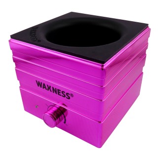 Mini W-Cube Metallic Warmer Fuchsia for Face / Nails Salons with Silicone Insert (5 Oz Tins Only)