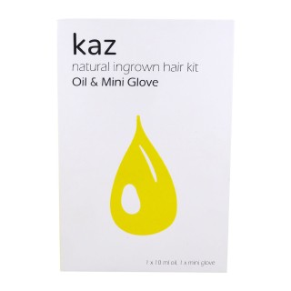 Kaz Natural Ingrown Hair Kit Oil & Mini Glove