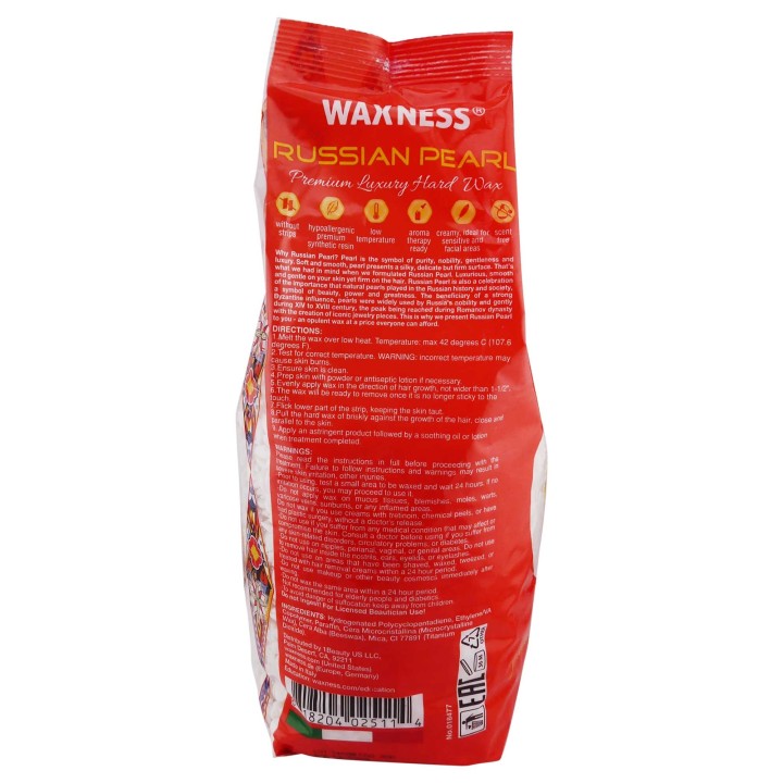 Polymer Blend Premium Luxury Hard Wax Beads Russian Pearl 4.4 Lb / 2 Kg