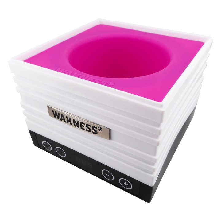 Waxness Wax Warmer W-CUBE White + 5 Colors Digital Lighted 1 lb