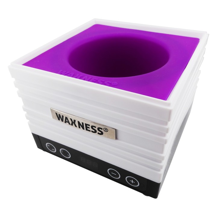 Waxness Wax Warmer W-CUBE White + 5 Colors Digital Lighted 1 lb
