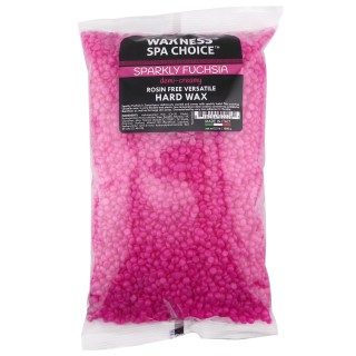 Spa Choice Hard Wax Medium Creamy Versatile Sparkly Fuchsia 2.2 lb 1kg