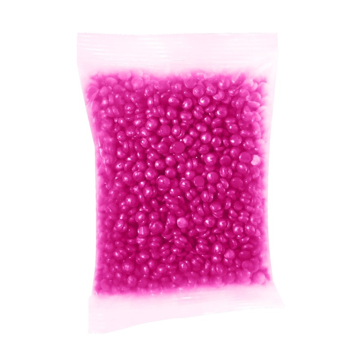 Spa Choice Hard Wax Medium Creamy Versatile Sparkly Fuchsia Sample Size 3.5 oz / 100 g