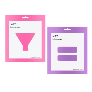 KAZ Hydrogel Intimate Hydrating and Soothing Mask & Strips Set Unisex