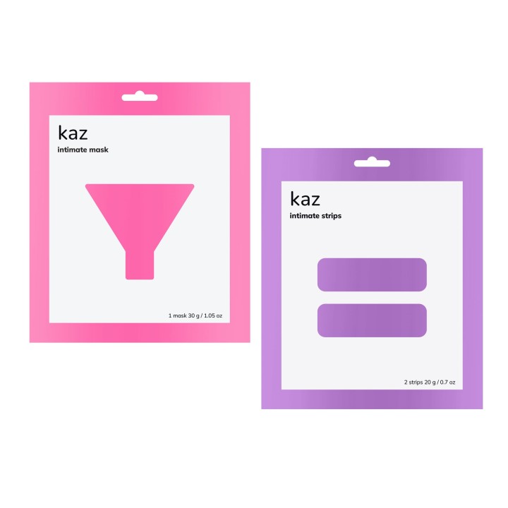 KAZ Hydrogel Intimate Hydrating and Soothing Mask & Strips Set Unisex