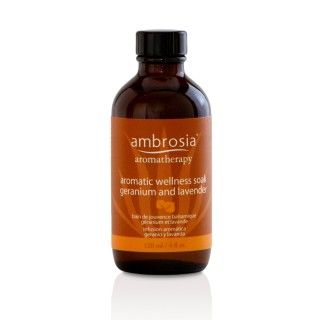 Ambrosia Aromatherapy Aromatic Wellness Soak Geranium-Lavender 4 fl oz
