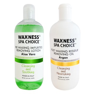 Waxness Spa Choice Post Waxing Residue Removing Oil Argan 16.9 fl oz / 500 ml