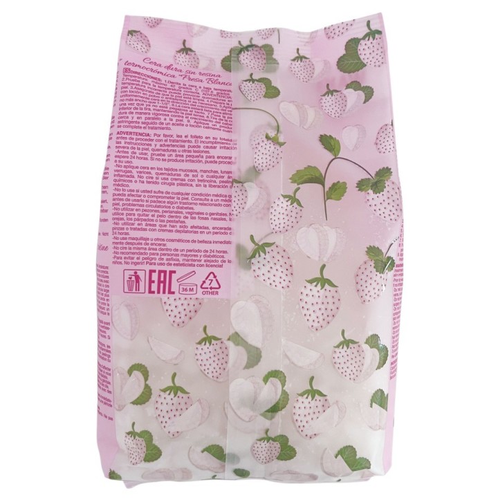 White Strawberry Thermochromic Rosin Free Hard Wax Bulk 22 lb / 10 kg