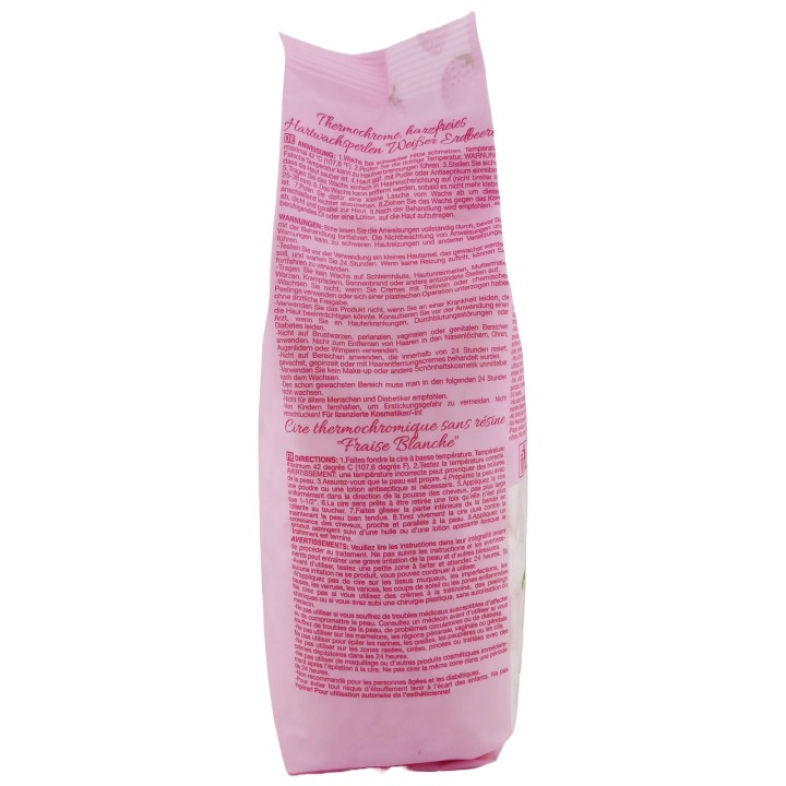 White Strawberry Thermochromic Rosin Free Hard Wax 2.2 lb / 1 kg