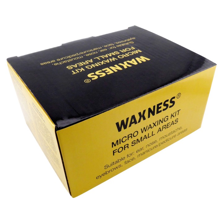 Micro Waxing Kit with Warmer and Small Bag 3.5 Oz of Russian Pearl hard Wax for Small Areas