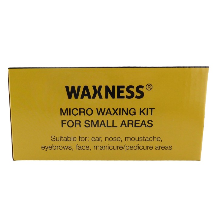 Micro Waxing Kit with Warmer and Small Bag 3.5 Oz of Russian Pearl hard Wax for Small Areas