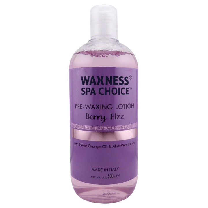 Waxness Spa Choice Pre-Post Waxing Lotion and Gel Berry Fizz 16.9 fl oz / 500 ml X 2