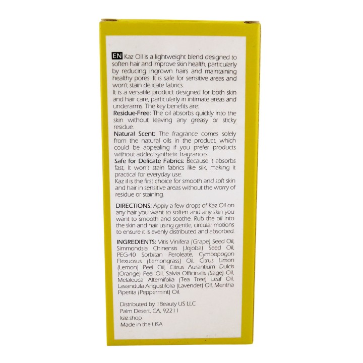 Kaz Intimate Hair & Skin Oil 3.38 fl oz / 100 ml