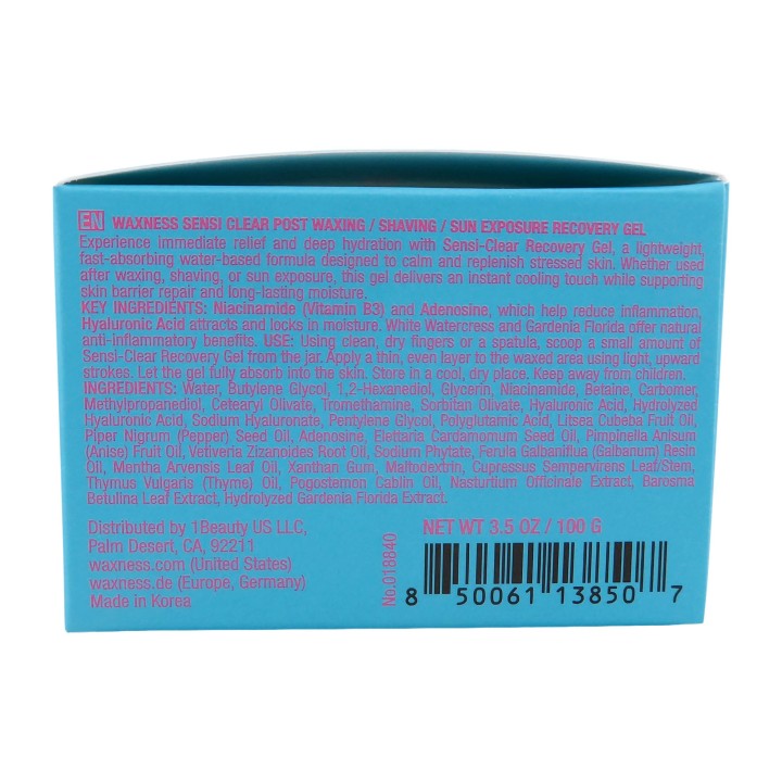 Sensi Clear Post Waxing / Shaving / Sun Exposure Recovery Gel 3.38 fl oz / 100 ml