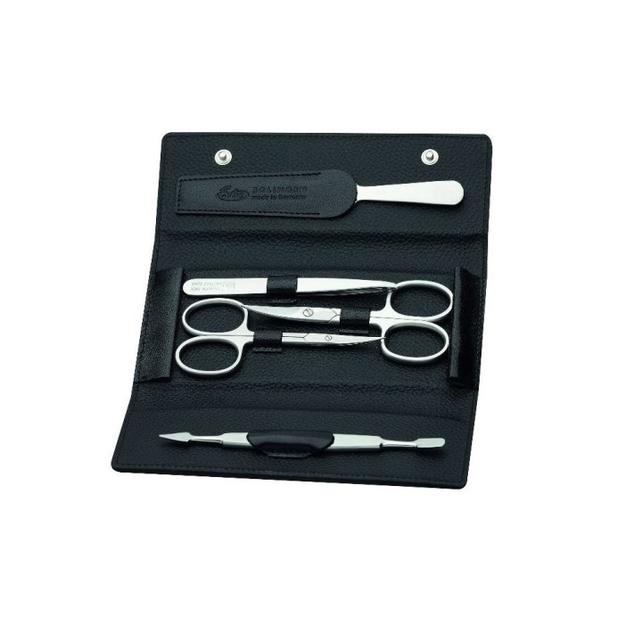 Erbe Manicure Snap Button Case "Black Mamba", Stainless, 5 instruments