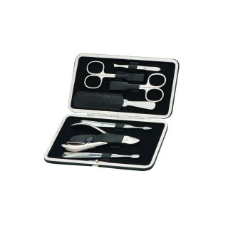 Erbe Manicure Clip-Top Case Range "Master" Black, 7 instruments
