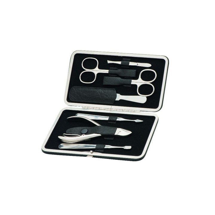Erbe Manicure Clip-Top Case Range "Master" Black, 7 instruments