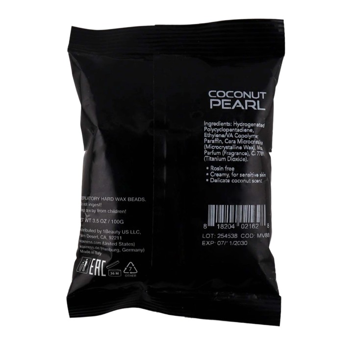 WaxUSA Coconut Pearl Hard Wax Beads Sample Size 3.5 oz / 100 g