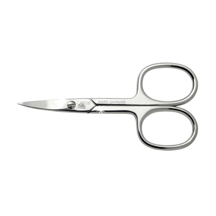 Erbe Solingen Nail Scissors Pointed And Curved Cutting Edge Micro-Teeth Vitaloy 9 cm | 3.5 in