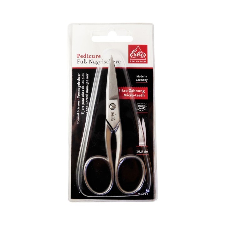 Erbe Solingen Toenail Scissors Micro Teeth 10.5 cm | 4.1 in