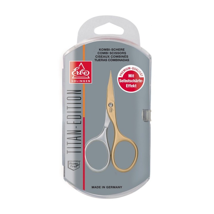 Erbe Solingen Combined Scissors Titan Edition Tower Pointed 9 cm 3.5 in