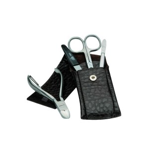 Erbe Manicure Pocket Case Range "Pocket", Stainless, Brown, 4 instruments