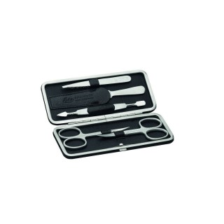 Erbe Manicure Clip-Top Case "Black Mamaba", Stainless, 5 instruments