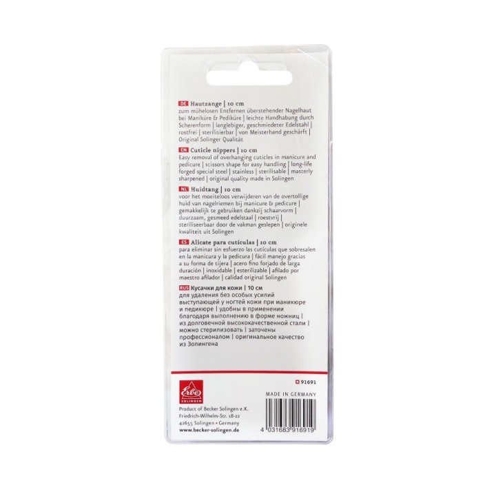 Erbe Solingen Cuticle Nippers Box Joint 10 cm | 3.9 in