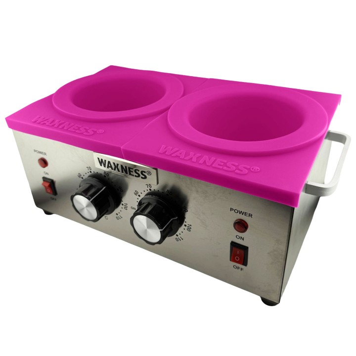 Non Stick Square Easy Clean Silicone Bowl Pink – 1 lb for Double Warmers 5002 Pack of 2