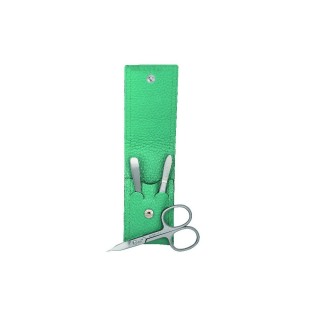 Erbe Piemont Series Pocket Case With Manicure Set, Light Green, 3 instruments