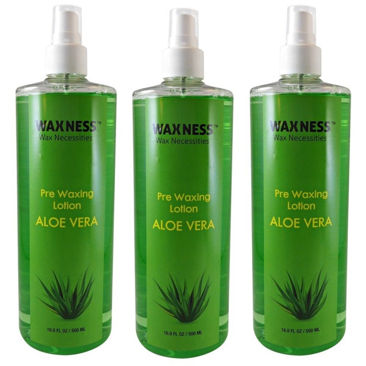 Waxness Pre Waxing Lotion with Natural Aloe Vera Extract 16.9 fl oz / 500 ml