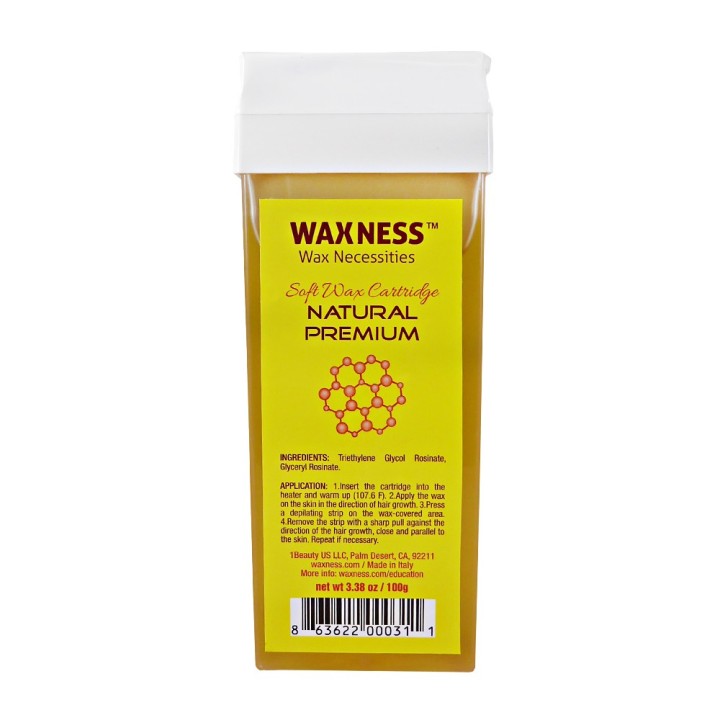 Waxness Natural Premium Soft Wax Cartridge 3.38 oz / 100 g